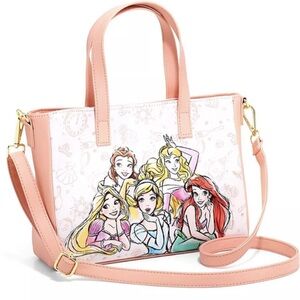 Loungefly Disney Princess Satchel Sketch Handbag Purse Bag NWT